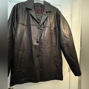 Vintage Clairborne Lambskin Black Leather Jacket